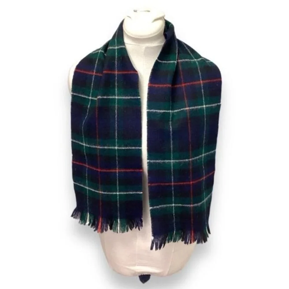 The Scotch House Mens Mackenzie Scottish Tartan Plaid 100% Wool Scarf